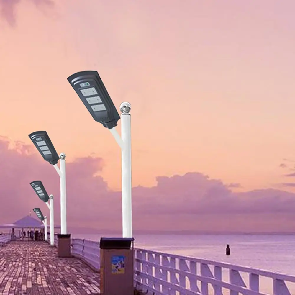 

New LED Street Light 20W/40W/60W LED Solar Powered Outdoor Wall Street Light Motion Sensor Waterproof Security Lamp #4M08