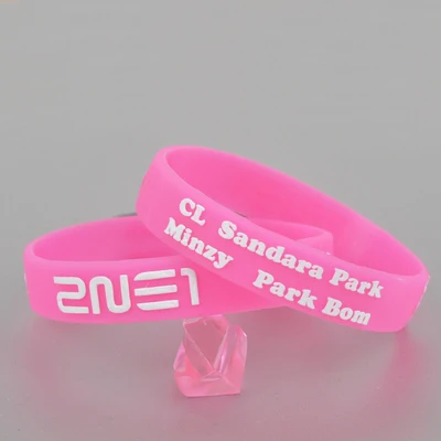 KPOP SM 2ne1 Silicone bracelet 2pcs/a pair provide...