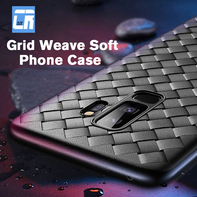 

Grid Weave Soft Phone Case for Samsung S7 Edge S8 S9 Plus S6 Edge Plus Silicone Back Cover for Samsung Galaxy Note 9 8 7 Cases
