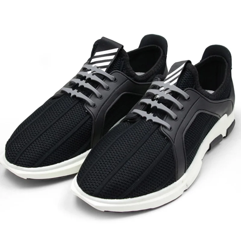 JUP 12 Sets 176 Roots Silicone lazy laces Cool Bats Laces Adult-free Elastic Laces Patented Product No Tie Shoelaces Rubber Slip