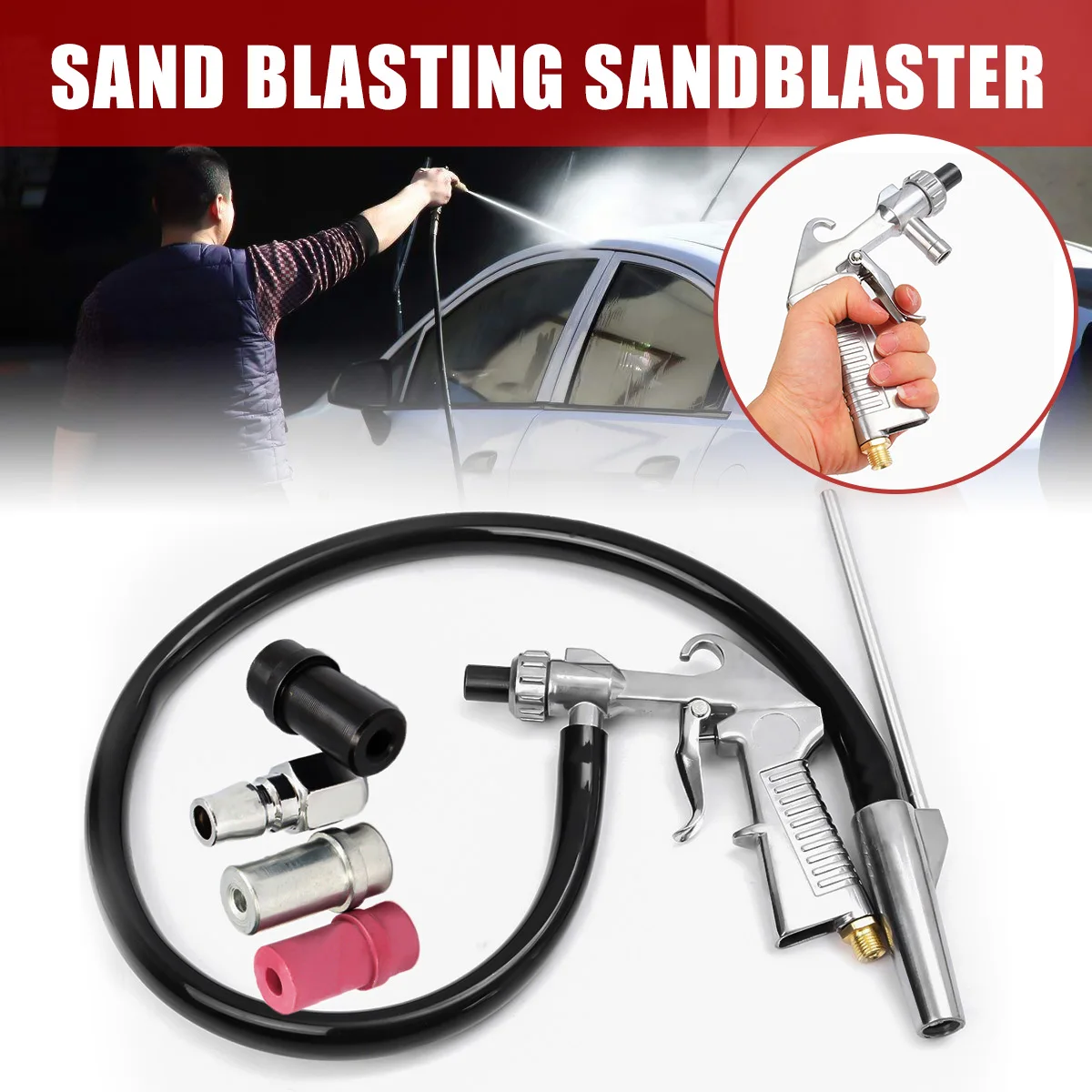 Пескоструйный пистолет 7 шт.|blasting gun|air sandblastersandblast gun nozzle |