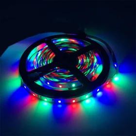 SMD RGB Светодиодные ленты Light 5050 3528 10 м 5 м светодиодные rgb светодиодов ленты светодиод лента Гибкая мини ИК-пульт DC 12 В адаптер Комплект