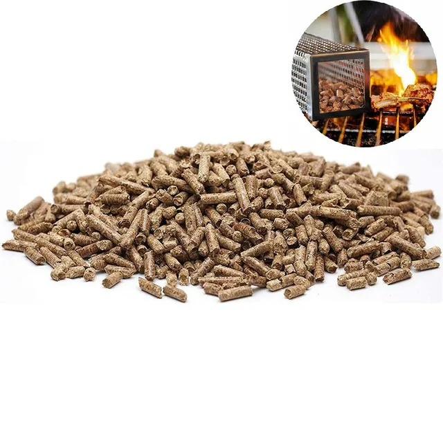 Apple BBQ Wood Pellets Barbecue Wooden Flavoring Chips BBQ Accessories for Cooking Barbecue Smoker Grill Bacon Fish 450g 1LB 2