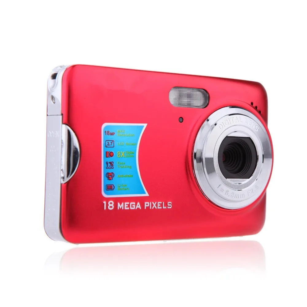 Winait Макс 18 мегапикселей Цифровая видеокамера с 2," TFT дисплеем и 8x цифровым зумом компактная камера