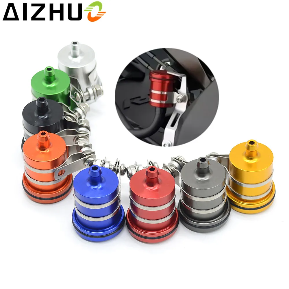 Motorcycle CNC Aluminum Cylinder Fluid Oil Tank Reservoir Cup Universal For   125 200 390 690 990 RC 125 200 390 SMC SMR