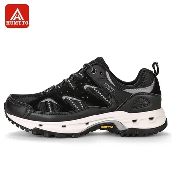 

HUMTTO Women's Running Shoes Men's Trekking Trail Sport Shoes Breathable Lace-up Soft Anti-skid Stability Cushioning Sneaker