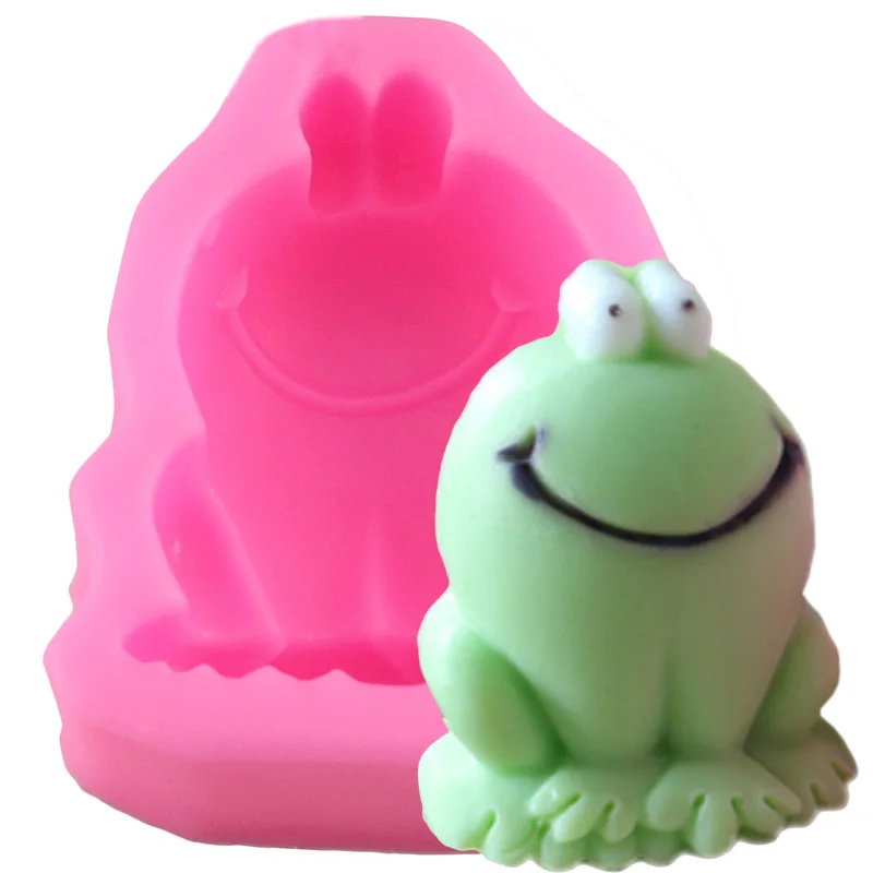 Frog Craft Soap Candle Fondant Cake Mold Silicone Molds Pudding Dessert