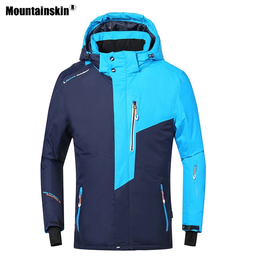 Мужская зимняя флисовая куртка Mountainskin теплая уличная спортивная для катания на