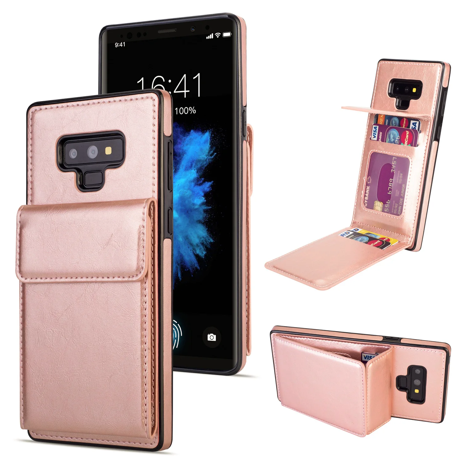 Чехол бумажник для Samsung Galaxy Note 9 с подставкой и отделением карт|Бамперы| |