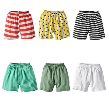 

Cotton Boys Shorts Summer Children Boy Girl Elastic Waist Pants Trousers 1-6 Year Children's Leisure Beach Short Pants For Kids