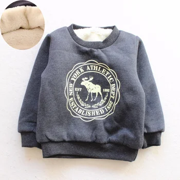 

ACE LOVE Baby Boy Girl Tops Coat Children Outerwear Thicken Plus Velvet Warm Sweater Kids Coat Children's Winter Girls clothing