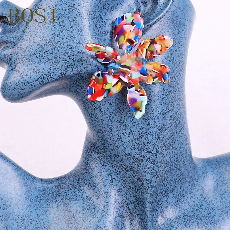Earrings For Women Acrylic Boho Acetate Drop Dangle Geometric Earings Fashion Big Jewelry Bohemian Dangle Accessories Jewellery
