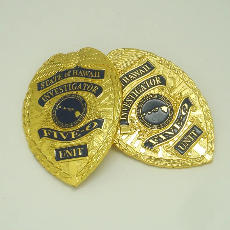 Promotion custom metal emblem state of hawaii investigator metal badge