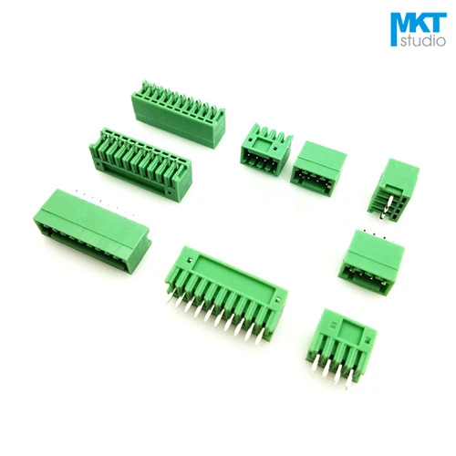 

100Pcs 2.5mm Pitch Straight Pin Male Pluggable Screw Wire Terminal Block Connector 2P 3P 4P 5P 6P 7P 8P 9P 10P