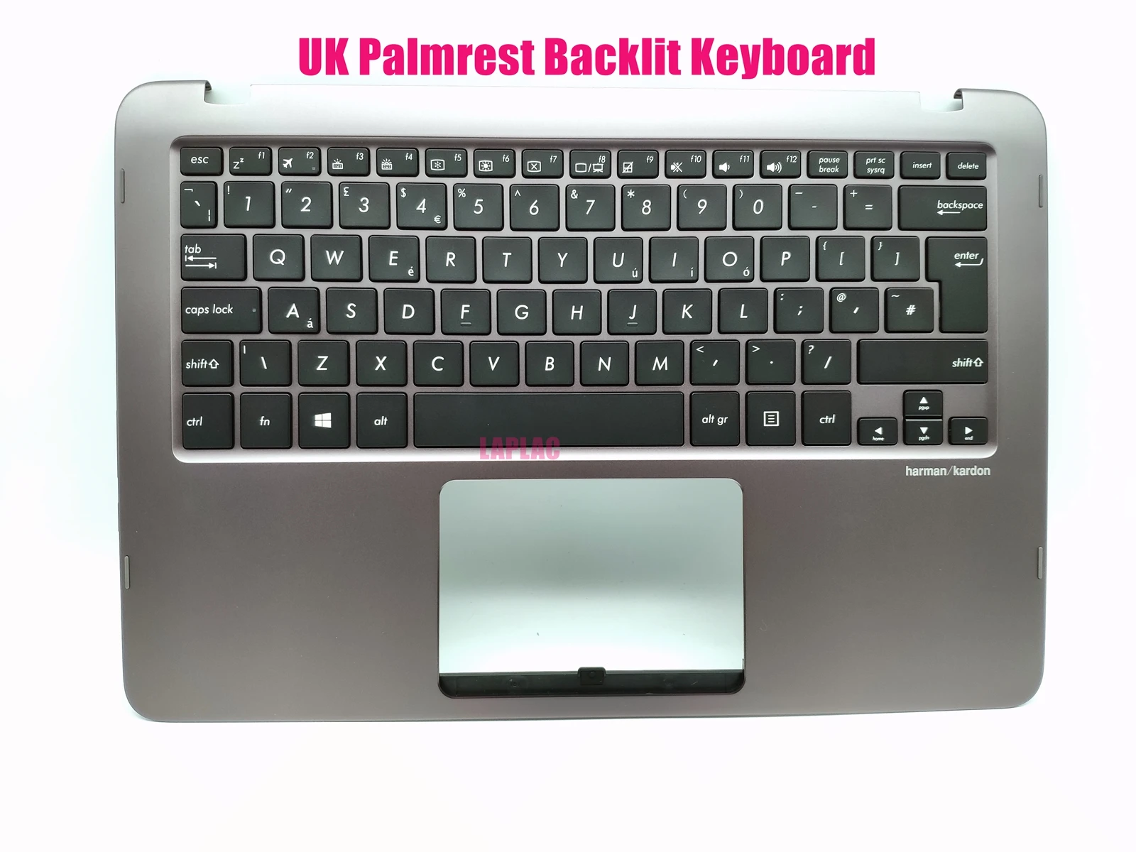 

UK Gray Palmrest backlit keyboard for Asus ZenBook UX360U UX360UA UX360UAK Q324U Q324UA Q324UAK 90NB0C02-R30UK0