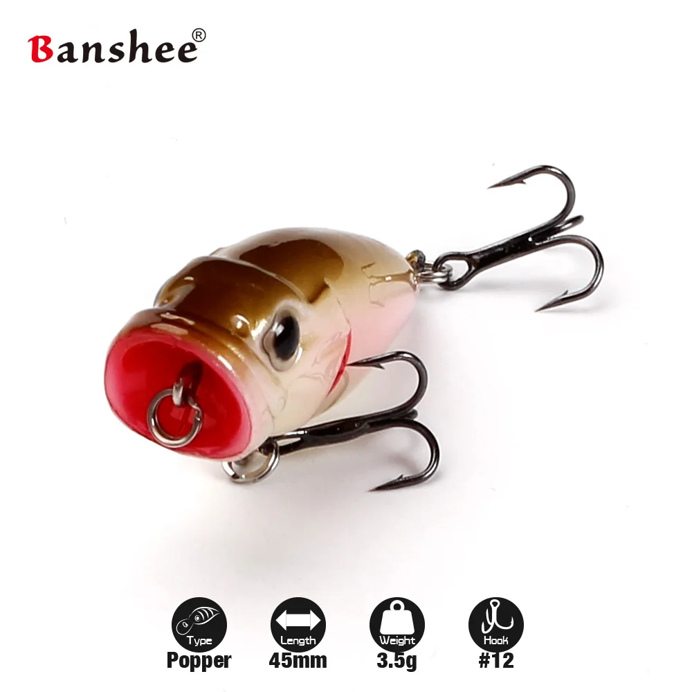 Popper señuelos Señuelos de pesca CP flotante pequeño Popper Topwater ganchos agudos Isca Artificial cebo duro wobbler peche leurre de pesca
