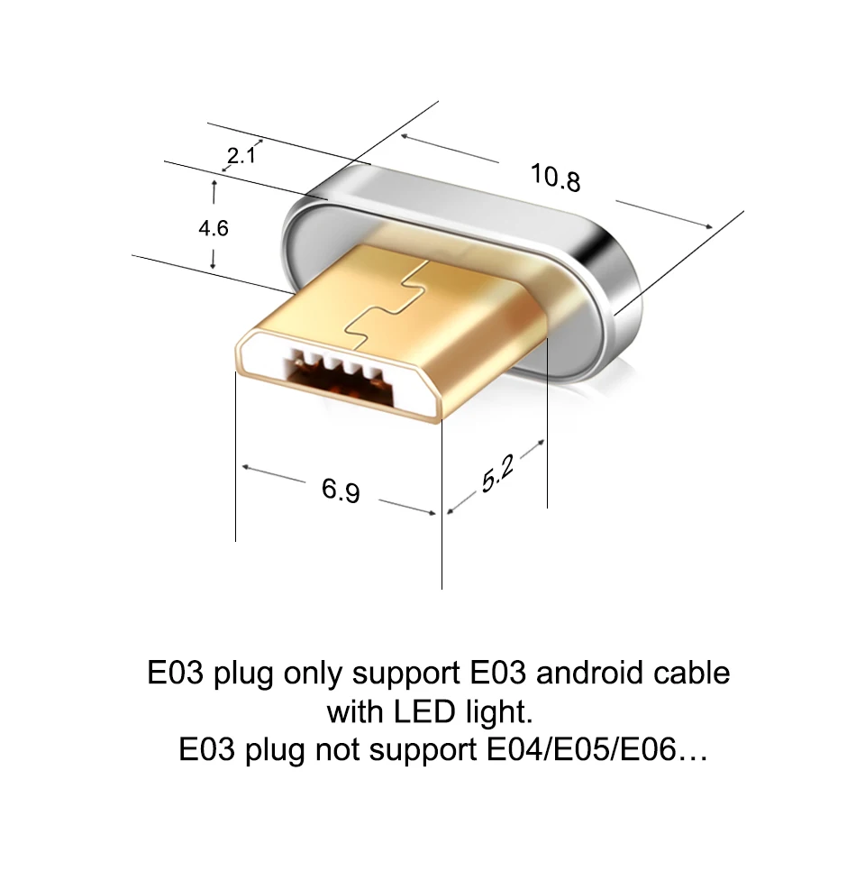 Elough E03 Магнитный зарядный micro usb кабель для Xiaomi micro usb Магнитный зарядный кабель для Android Microusb кабель для передачи данных