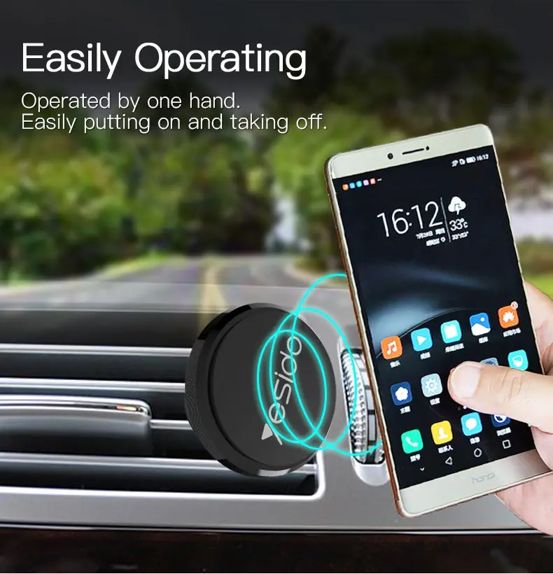 Universal Magnetic Car Air Vent Phone Holder Stand  (2)