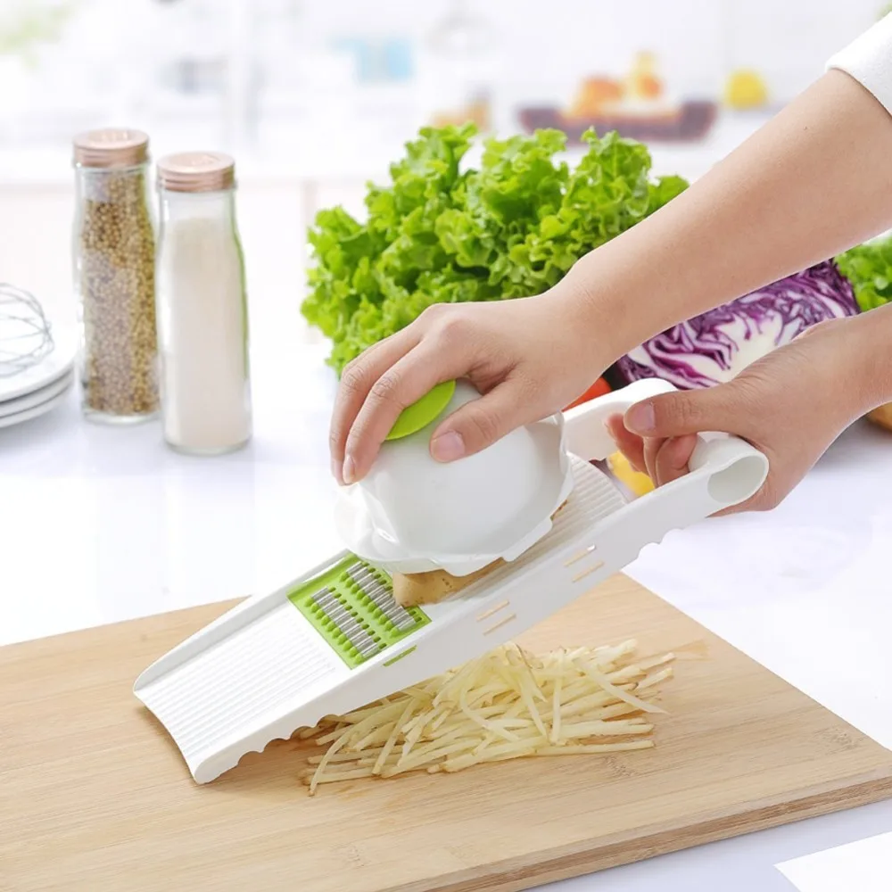Бесплатная доставка слайсер для картофеля моркови салата помощник (5 лезвий)
