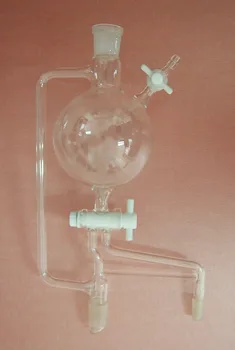 

500ml,24/29,Solvent Distillation Head,Still-Head With High Vacuum Valve,Lab Glassware