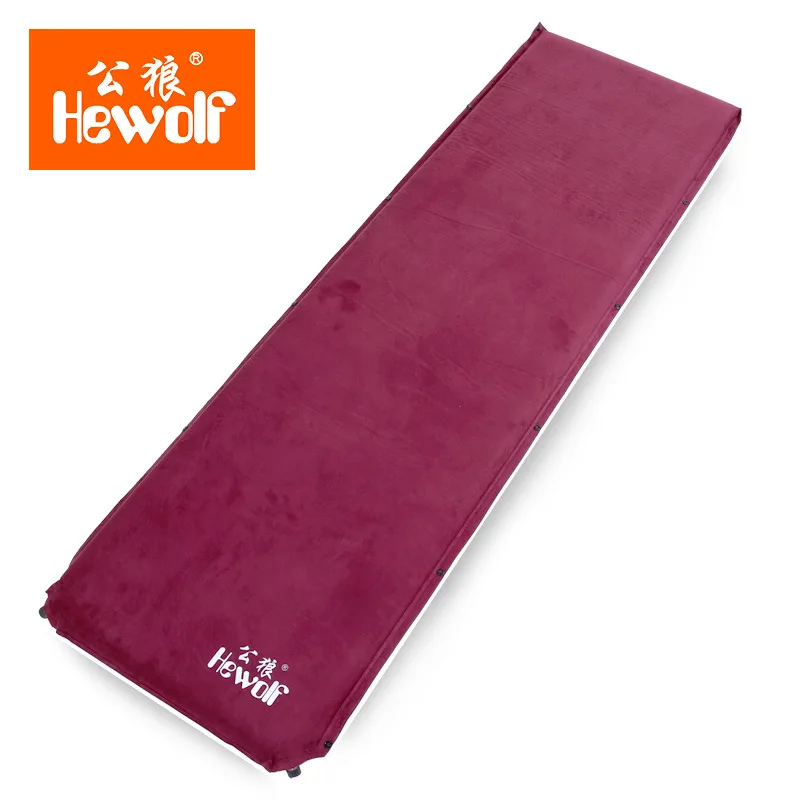 

Hewolf One Person Splicing Thickening 6.5CM Suede Camping Mat Automatic Inflatable Sleeping Mat Dampproof Camping Break Indoor