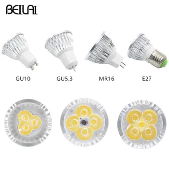 買取 10 個調光対応 Led ランプ E27 220V 110V GU5.3 ランパーダ LED スポットライト GU10 3 ワット 4 ワット 5 ワット 85-265V MR16 12V スポットルス LED 電球照明