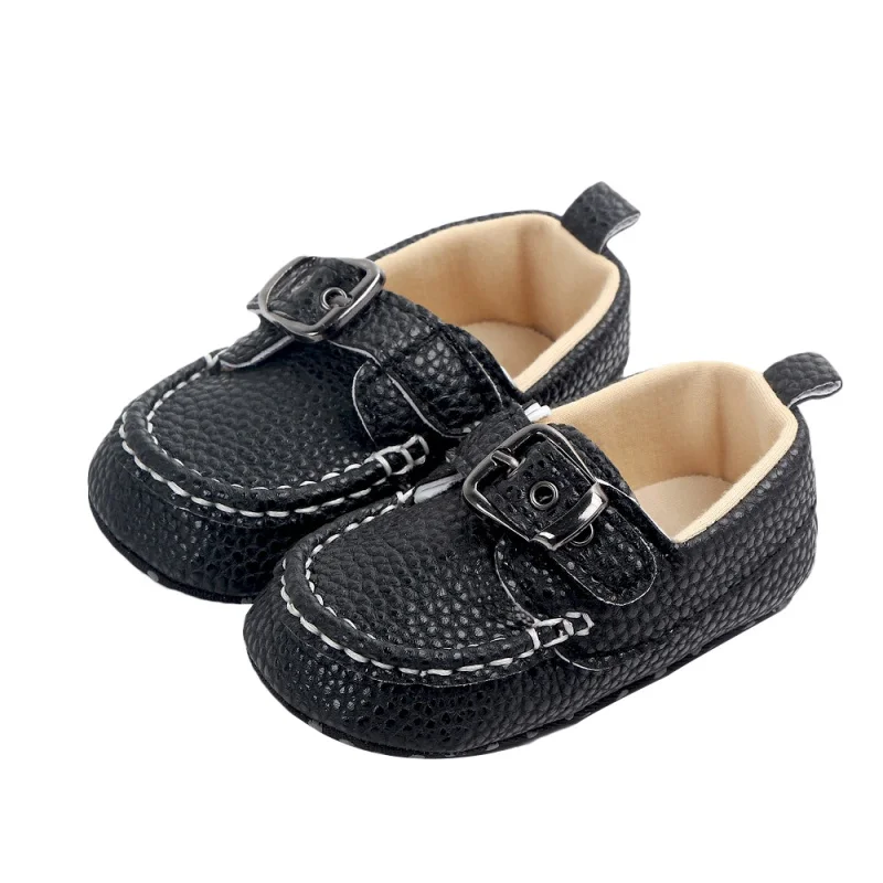 Chaussures pour bébés garçons | Chaussures à boucle en métal, à la mode, pour bébés de 0 à 1 an