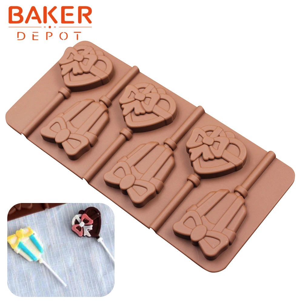 BAKER DEPOT, силиконовая форма для леденцов, для конфет, шоколада, круглая форма для украшения торта, форма для медведя, леденцы, формы для выпечки - Цвет: CDSM-592