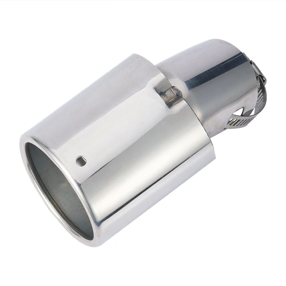 Buy Exhaust Muffler Cruved Exhaust Pipe Silver