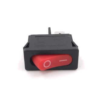

10pcs 12V Car Rocker Switch mini rocker switch boat power switch 2pins black red small power switch button