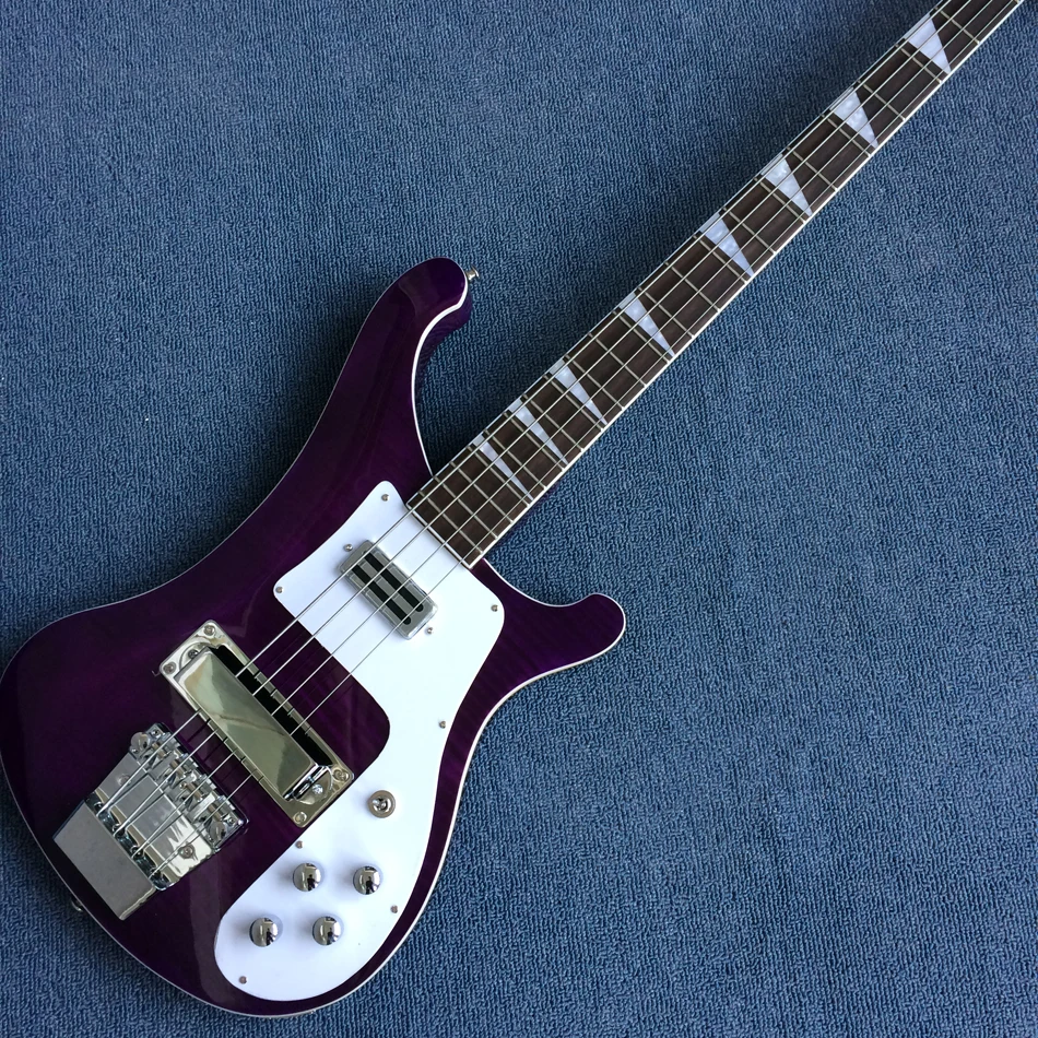 Best Bass Top quality 4 strings Electric Bass guitar in blue color, Chrome hardware, Free