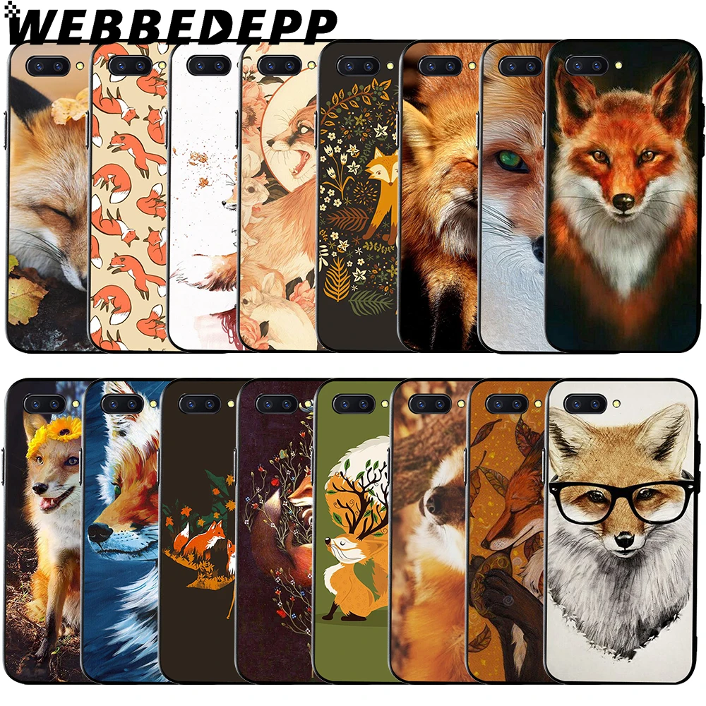Осенний мягкий чехол WEBBEDEPP Fox для Huawei Honor 6 7A Pro 7C 8C 7X 8X 8 9 10 lite Note10 | Мобильные