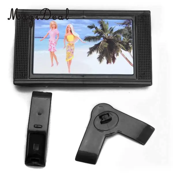 Dollhouse Stylish Entertainment Family Room LCD TV 3 3/8 Inch for Dolls House Simulation Appliances Furniture Decor Acc