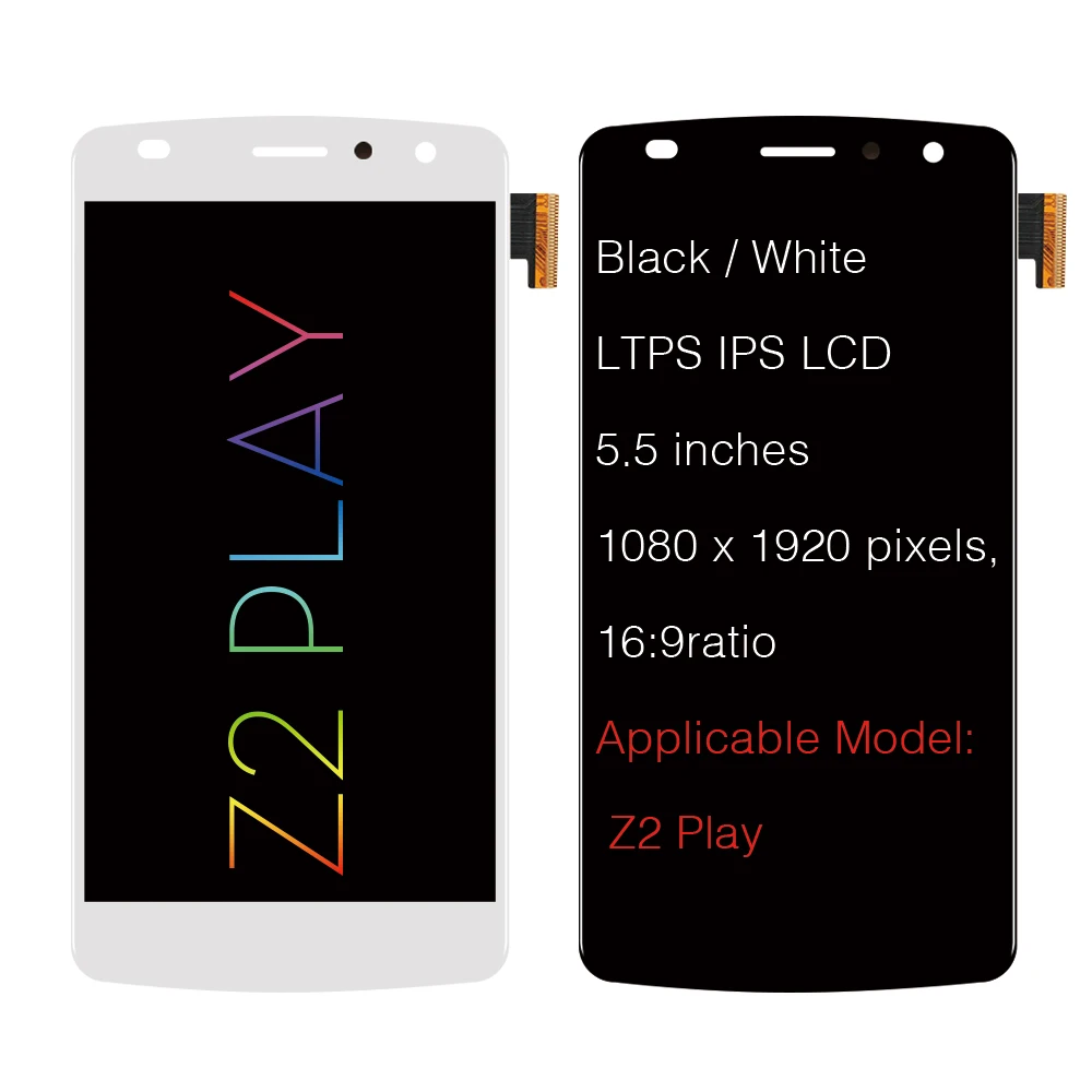 AMOLED ЖК экран для Motorola Moto Z2 Play XT1710 01/07/08/10 дисплей сенсорный дигитайзер 5 дюймов