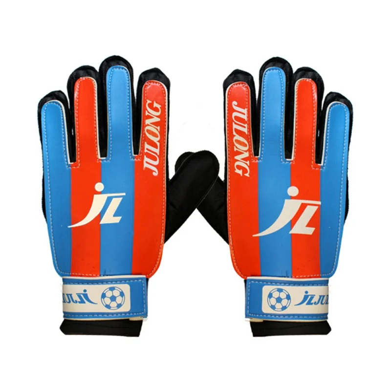 

New Kids Wearable Stripe Anti-Slip Glove Goalkeeper Gloves Soccer Goalkeeper Gloves Football Goalkeeper Double Protect Gloves