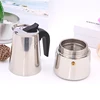 Stainless Steel Moka Coffee Maker Pot Mocha Espresso Latte Stovetop Filter Coffee Pots 100ML 200ML 300ML 400ML Percolator Tools ► Photo 3/6