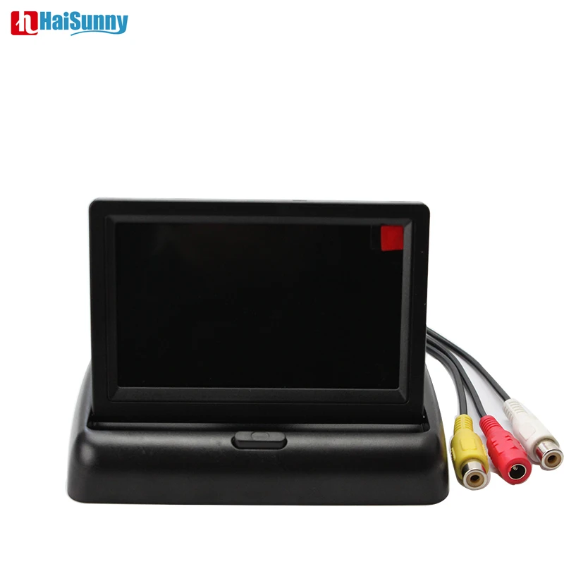 

HaiSunny 4.3 Inch Car Monitor Foldable TFT Color Car Monitors For Reverse Rearview Parking Auto Parking Camera