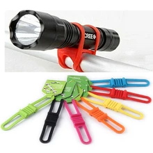 Bicycle Handlebar Silicone Strap Bike Front Light Holder Phone Fixing Elastic Tie Rope Cycle Bicicleta Torch Flashlight Bandages