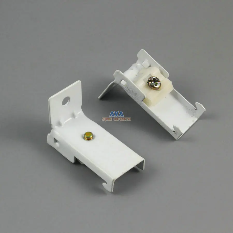 20 Pieces L Shape Curtain Track Bracket Curtain Track Brace 40x19x26mm