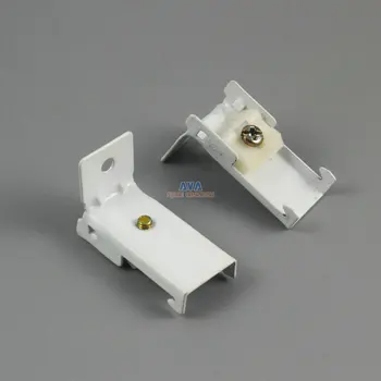 

20 Pieces L Shape Curtain Track Bracket Curtain Track Brace 40x19x26mm