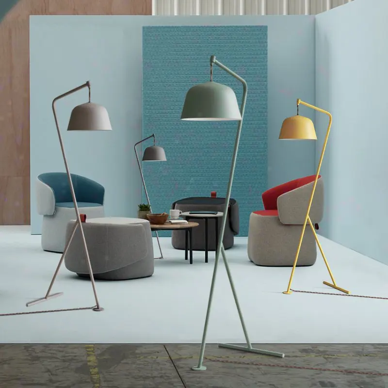 

Nordic Denmark classic Ma kalong floor lamp Retro and fashion living room staande lamp Fabric iron study bedroom light fixtures