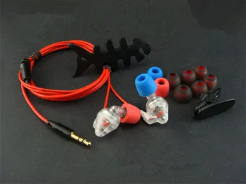 

diy e2c earphone Red gum Metal diaphragm unit