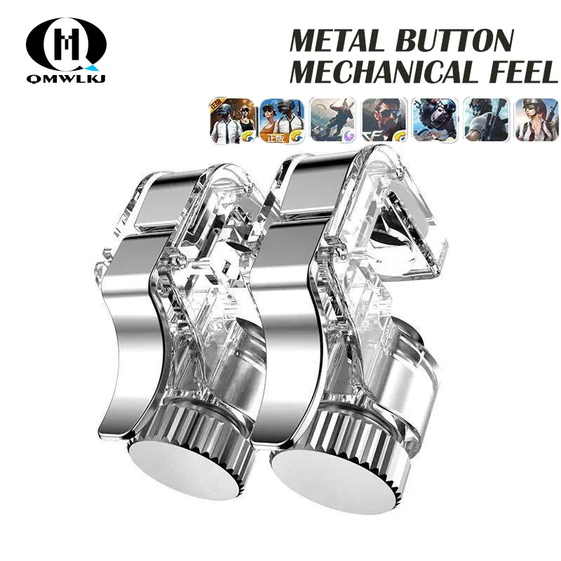

New PUBG Mobile Game Controller Gamepad Metal Smart Phone Trigger Aim Button L1 R1 Shooter Joystick For iPhone Xiaomi Phone
