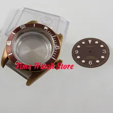CORGEUT 41 мм сапфировое стекло бронзовые покрытием корпус часов Калибр ETA 2836 MIYOTA механизм с кофе циферблат C105