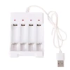 New USB 4 Slots Fast Charging Battery Charger Short Circuit Protection AAA and AA Rechargeable Battery Station ► Photo 3/6