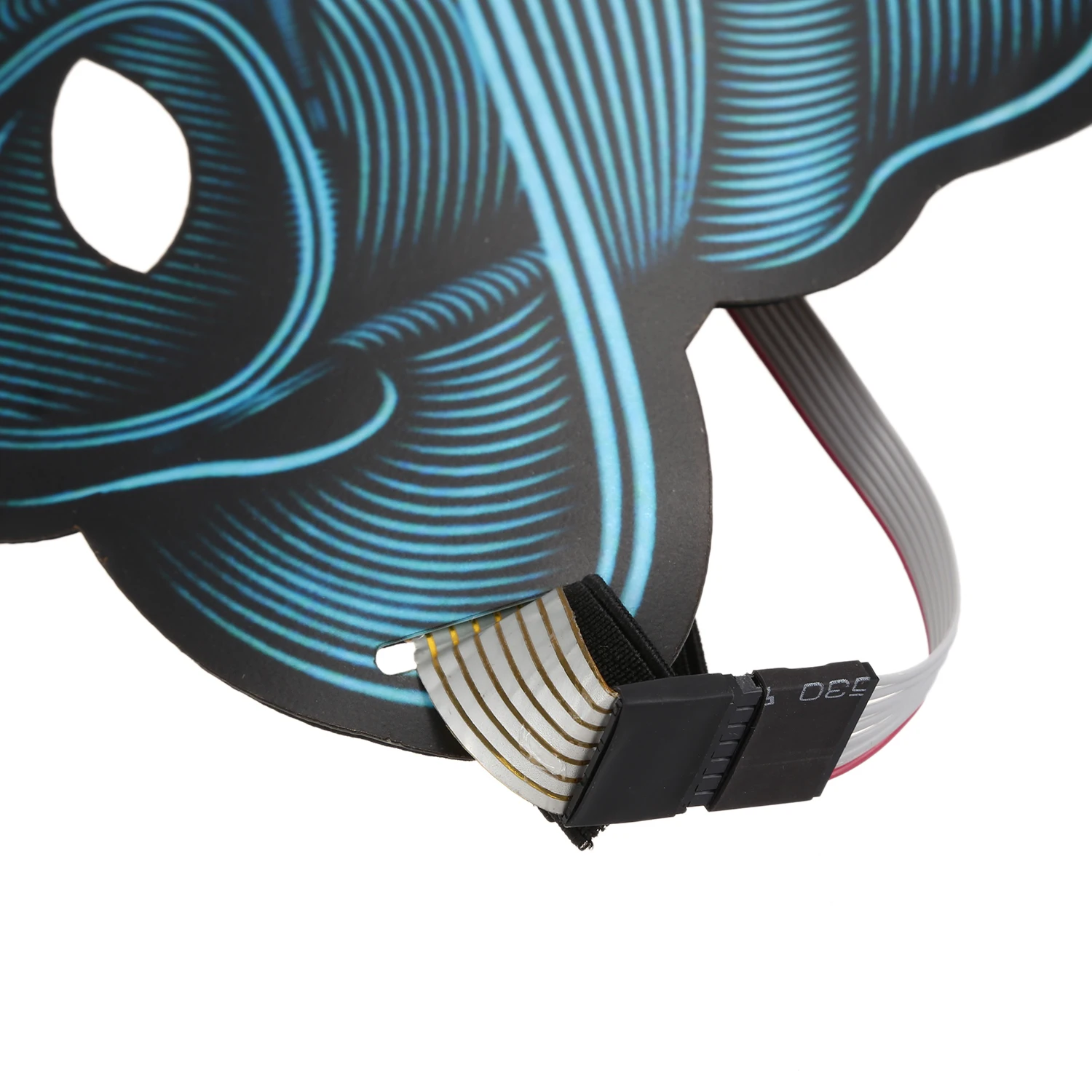 

New design Sound Activated Halloween EL Mask,Halloween Party Mask The Sound Reactive Led Mask(man)