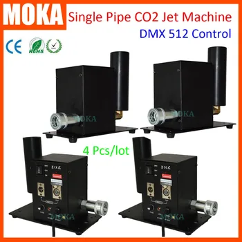 

4 Pcs/Lot Cryo stage co2 Jet Machine with flight case FX DJ CO2 smoke machine dmx 512 control