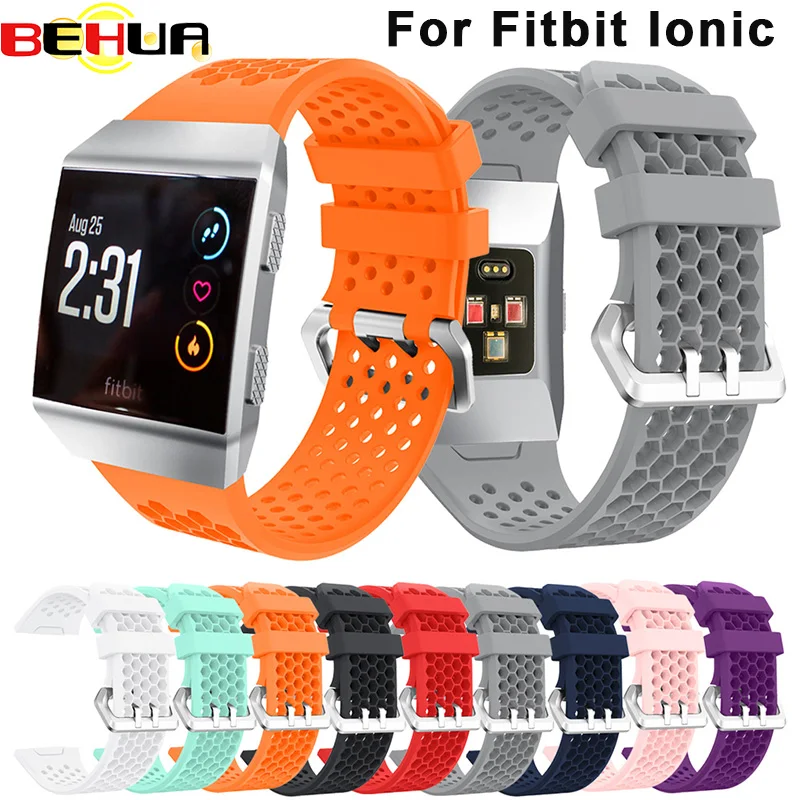

Band for fitbit ionic Soft Silicone Replacement Sport Band Strap For Fitbit Ionic Smart Fitness Watch band sport High Quality