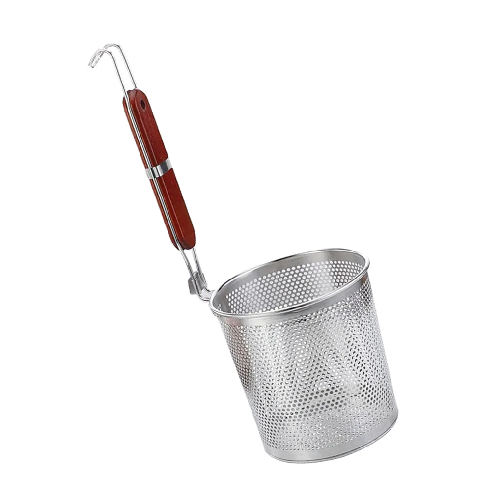 MagiDeal Stainless Steel Food Dumpling Noodle Vegetables Strainer Basket