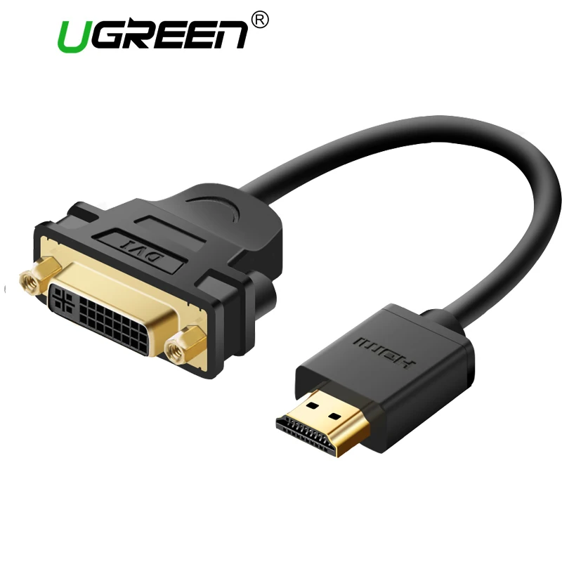 Ugreen HDHDMI к DVI 24 + 5 мужчин и женщин DVI к HDMI адаптер кабель может контролировать короткие-кабель взаимная преобразование PS4 - изображение
